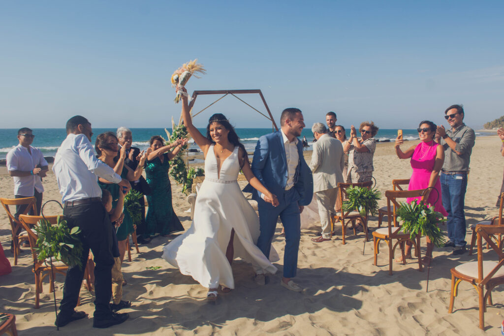 Casamiento en la playa Fatima Fifou Salida